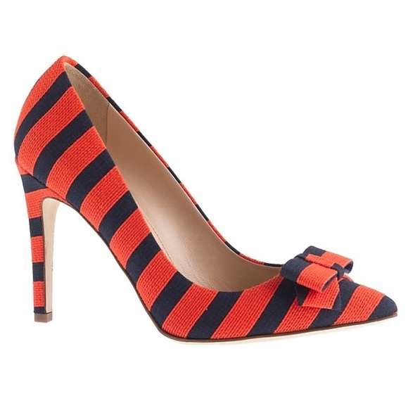 J. Crew Shoes - J.Crew collection bow pump in strips